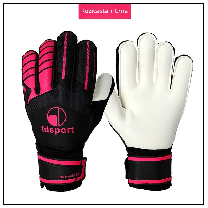 FDsport Latex rukavice za vratara za nogomet – zaštita prstiju, otporne, unisex, za mlade