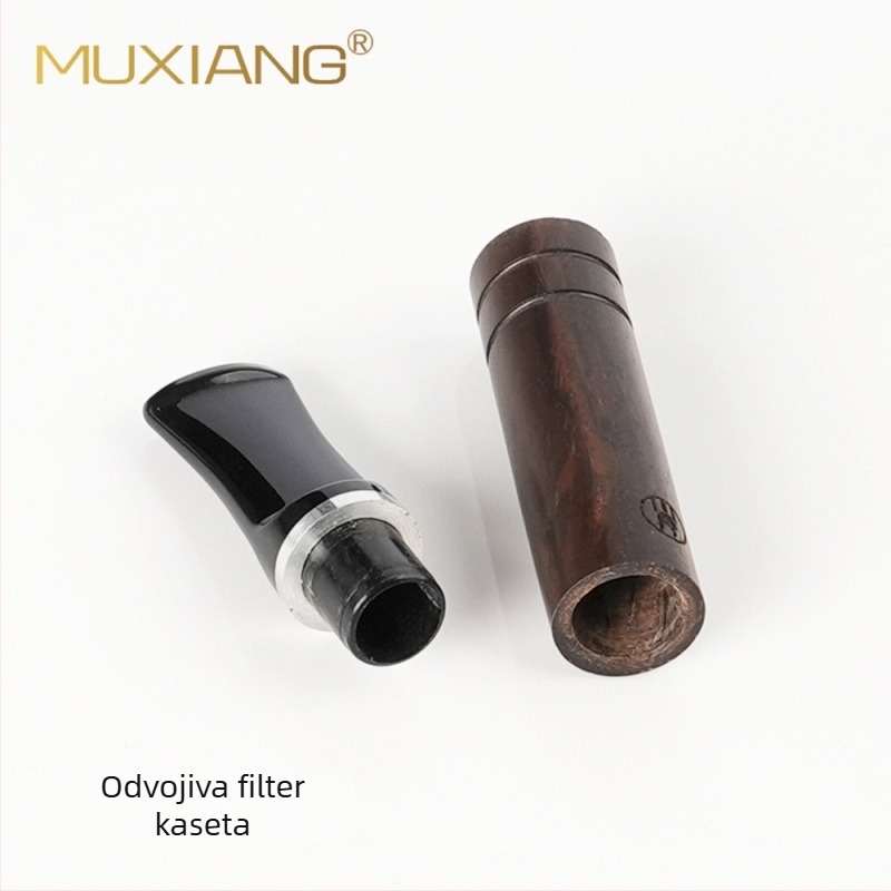 MUXIANG Wooden Aroma drveni ustnik za cigaru, ručna izrada, prilagodljiv, minimalistički stil