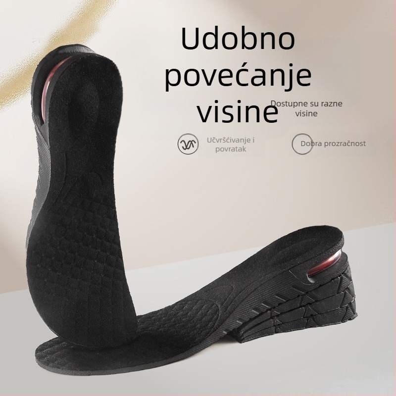 PVC ulošak za povećanje visine za tenisice i casual cipele — Model Height Increasing 03, cijeli ulošak, brend Annual Rise