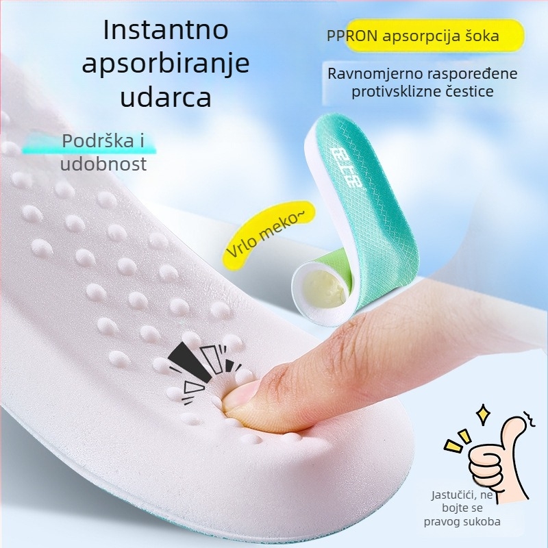 PU sportske uloške za muškarce i žene, puna uloška, apsorpcija znoja, prozračne, anti-skliže, ublažavanje udaraca