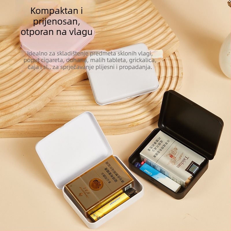 Kutija za cigarete od limenog lima, kvadratni metalni spremnik, offset tisak, prijenosna kutija, model YCSTOO-SY-105085022-XH, prilagodljivo