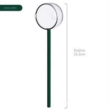 Staklena žlica s dugim držalom, otporna na visoke temperature, za čaj i začine