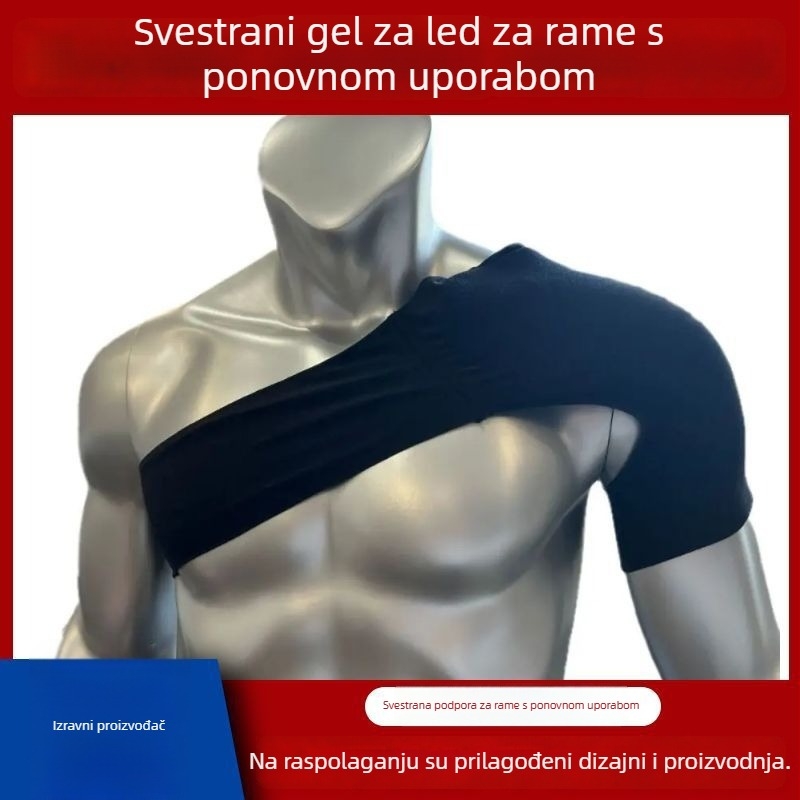 Ramenski jastučić s gelom – hladan/topli kompres, unisex, tkanina s bakrovim ionima