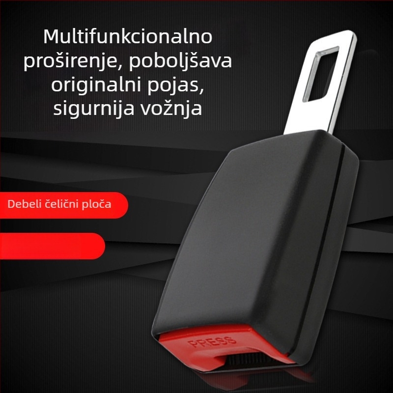 Auto sigurnosni pojas produživač s klipom — poliester, težina 120 g, marka JYNB, tip Praktičan