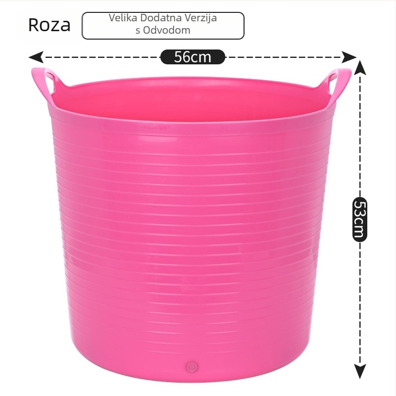 Izolirana plastična kanta za kupanje za bebe i djecu – dvostruki dizajn