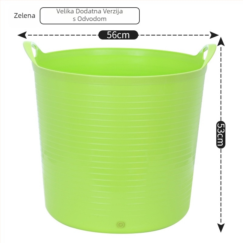 Izolirana plastična kanta za kupanje za bebe i djecu – dvostruki dizajn