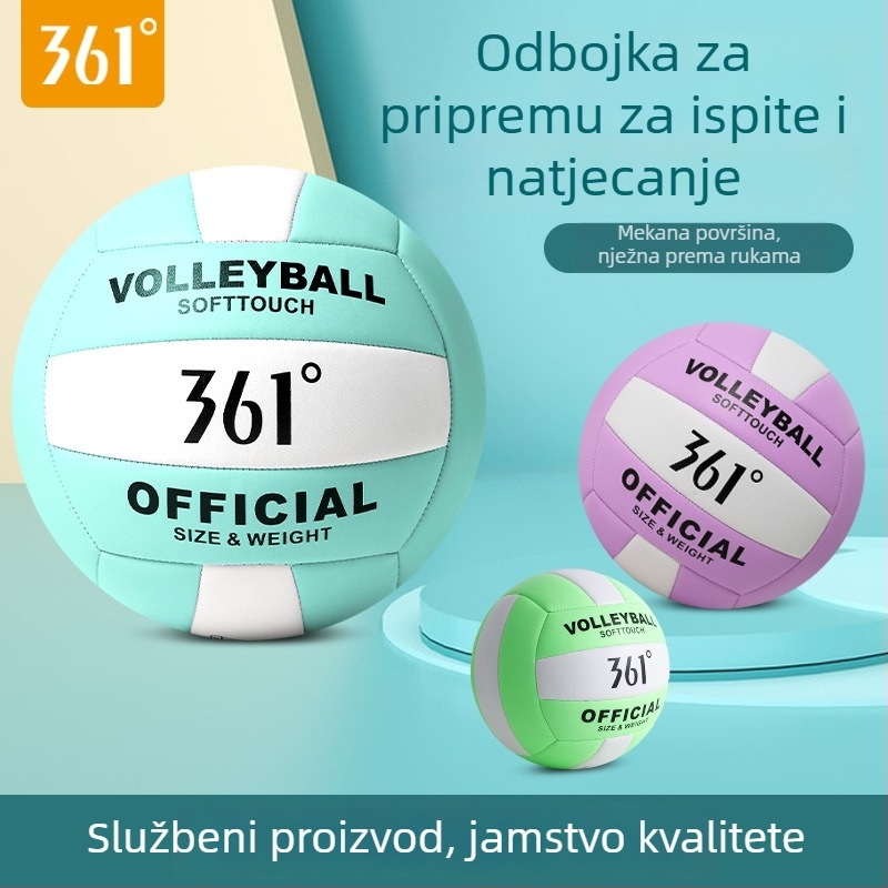 Odbojkaška lopta – koža, šiven strojem, plažni odbojka, ispis logotipa moguć, prilagodba dostupna