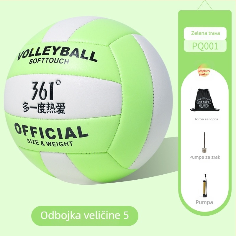 Odbojkaška lopta – koža, šiven strojem, plažni odbojka, ispis logotipa moguć, prilagodba dostupna