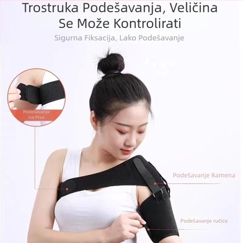 Remen za rame za fiksaciju zgloba ramena – oprema za rehabilitaciju, materijal Spandex, Specifikacije 012, za odrasle, Pakiranje 50, Ramenski jastučić