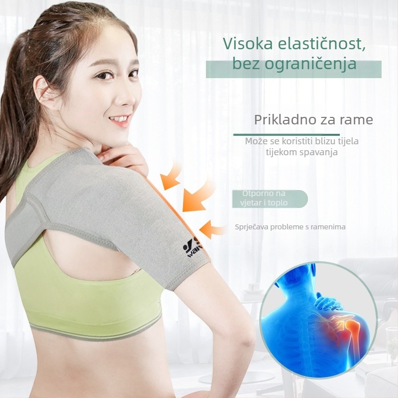 Zaštitni jastučić za rame za sport — mješavina poliesterskih vlakana, spandexa i elastičnih vlakana, zaštita ramena za trčanje, biciklizam i fitness
