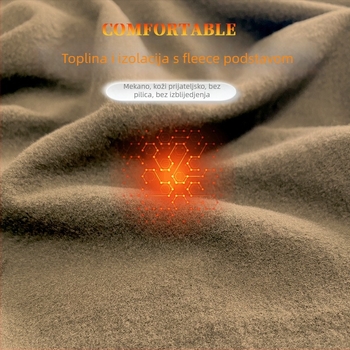 Taktički flis termo donje rublje set – kemijska vlakna, ruski kamuflažni uzorak, prozračan, topao, odvodi vlagu