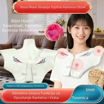 Električno grijani štitnik za rame i vrat s Ai Moxa oblacnom izvezom – ABS kućište, Ai Grass šal za vrat, prilagođeni logo