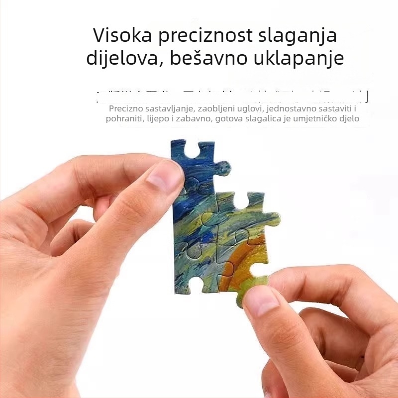 Ravna slagalica – papirni materijal, crtani/animirani motiv, prilagodljiva slikom, za uzrast 7–14 godina