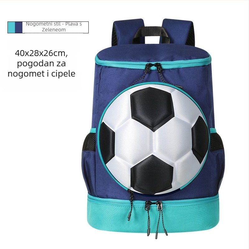 Sportski ruksak velike kapacitete, odvojeni pretinac za cipele i spremište za lopte, prozračan PU materijal