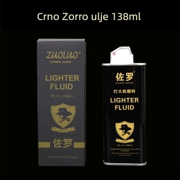 Zorro kerosen za upaljače – visoka čistoća, visoka kvaliteta, 192 komada u kutiji, bez zaštite od vjetra
