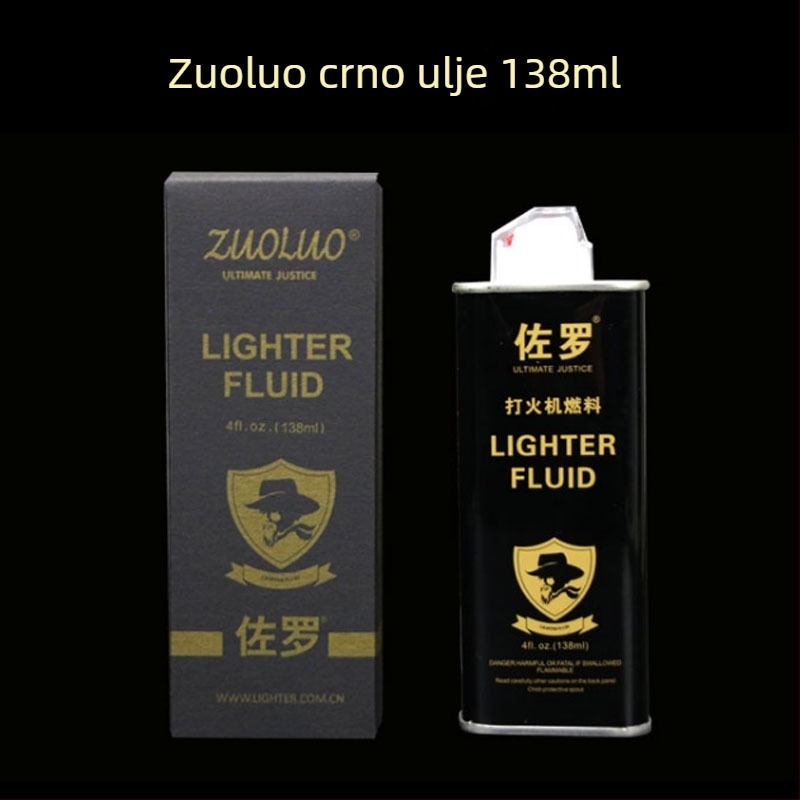 Zorro kerosen za upaljače – visoka čistoća, visoka kvaliteta, 192 komada u kutiji, bez zaštite od vjetra