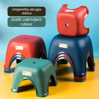 Plastična mala stolica za kućnu upotrebu, protuklizna za kupaonicu i toaletu, materijal PP