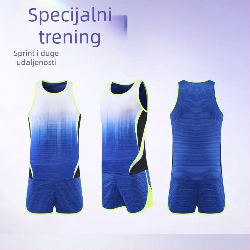 Set treninge za atletiku za muškarce i žene — trčanje, MXT6217, 100% poliester, podstava 100% poliester, atletika