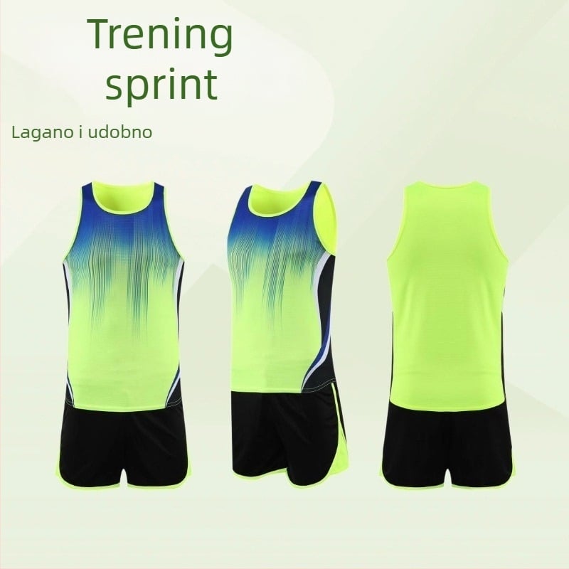 Set treninge za atletiku za muškarce i žene — trčanje, MXT6217, 100% poliester, podstava 100% poliester, atletika