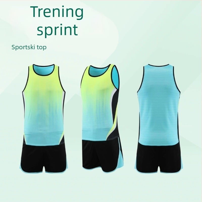 Set treninge za atletiku za muškarce i žene — trčanje, MXT6217, 100% poliester, podstava 100% poliester, atletika