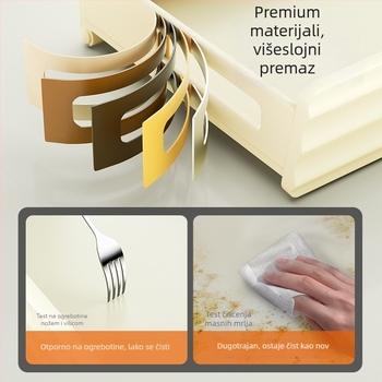 Zidni držač za kuhinjske začine, bez bušenja, aluminij visoke klase, višenamjenski, s kukama ili šipkama