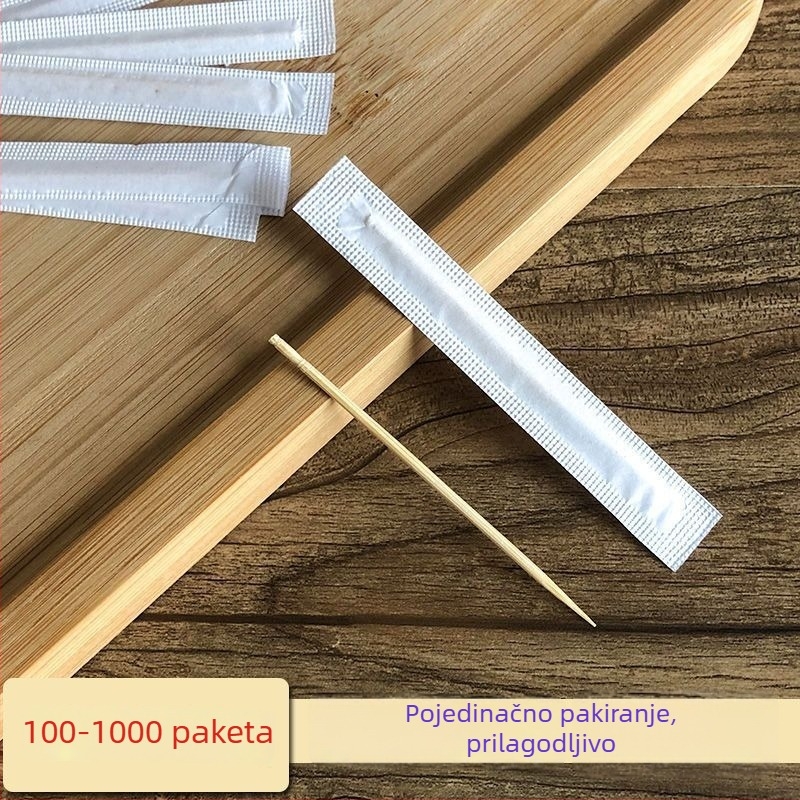 Papirnate štipaljke za zube, pojedinačno pakirane, s jednim vrhom, za brzu hranu za ponijeti, lansirane 2024.