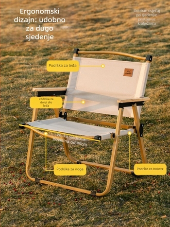 Sklopivi stol i stolica – karbonska čelična konstrukcija, DAOSHEN, Comet Chair