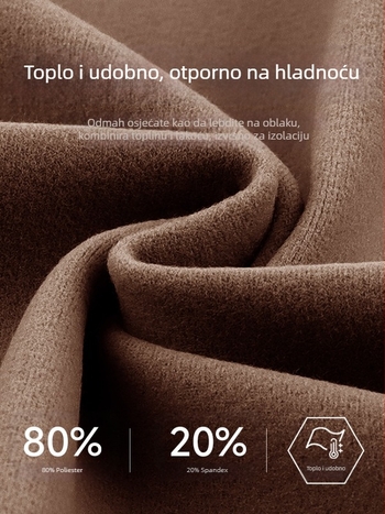 Ženska flis joga jakna, labav kroj, dugi rukavi, duljina do struka, topla flis podstava, materijal 80% poliester + 20% elastan