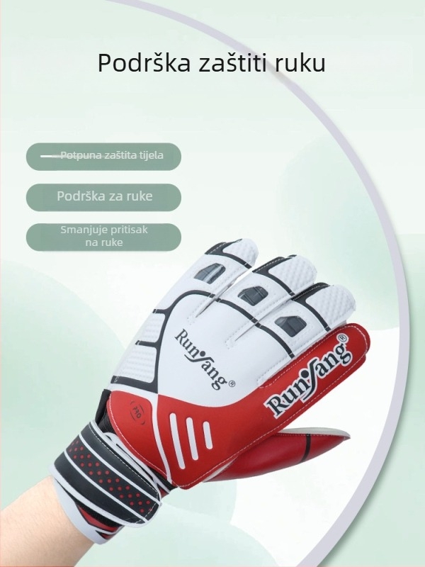 Rukavice za vratara nogometa, lateks-spužvasti materijal, unisex, za trening, Moisturize marka, mogućnost prilagodbe