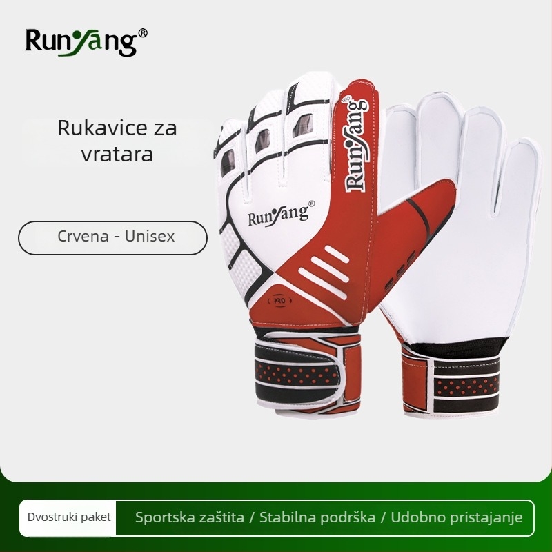 Rukavice za vratara nogometa, lateks-spužvasti materijal, unisex, za trening, Moisturize marka, mogućnost prilagodbe