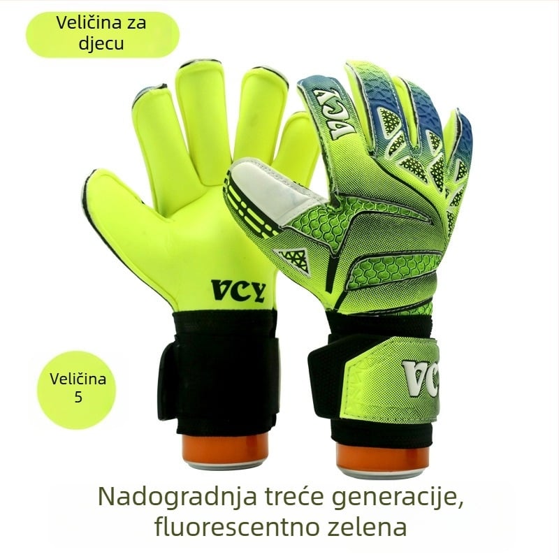 MAICCA Dječje rukavice vratara – latex s zaštitom prstiju, unisex za nogomet