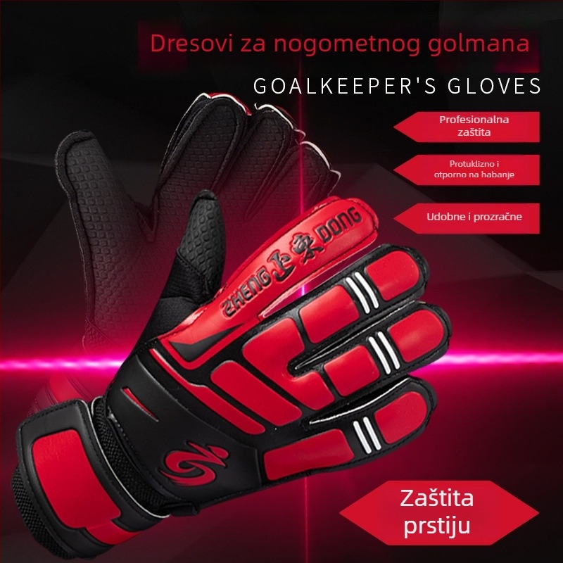 Vratarske rukavice 618 – Zhengdong, unisex, zaštita prstiju, prozračnost, otporne na habanje, protuklizne, za nogomet