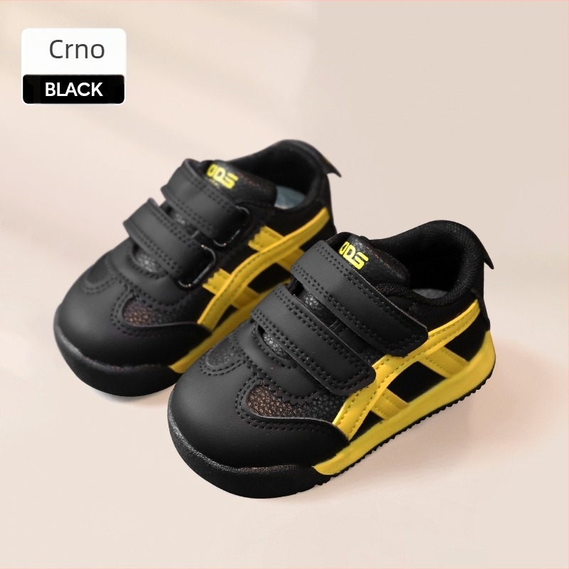 Dječje sportske tenisice – sintetička kože, protuklizni gumeni đon, prugasti uzorak, Velcro kopčanje, za uzrast 4–12 godina, proljeće/jesen