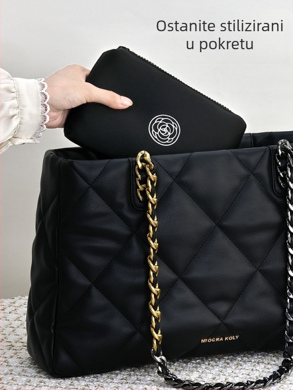 Platnena kozmetička torbica s cvjetnim uzorkom – za ruž, telefon, sat i ključeve; vodootporna, ultra lagana, suho/mokro odjeljak