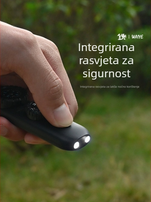 Crooked Wild Vanjska 7-u-1 zviždaljka za preživljavanje sa LED svjetlom, termometrom i kompasom