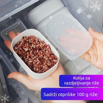Ovalni plastični kutija za obrok, mikrovalna sigurna, kapacitet ispod 300 ml, višekratna upotreba, mogućnost logotipa