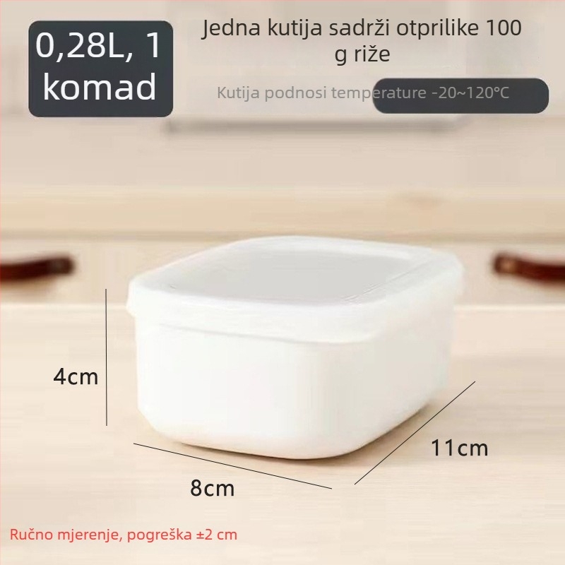 Ovalni plastični kutija za obrok, mikrovalna sigurna, kapacitet ispod 300 ml, višekratna upotreba, mogućnost logotipa