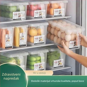 Kutija za pohranu u hladnjaku, moderni plastični organizator za očuvanje svježine i brtvljenje, Broj proizvoda 8001