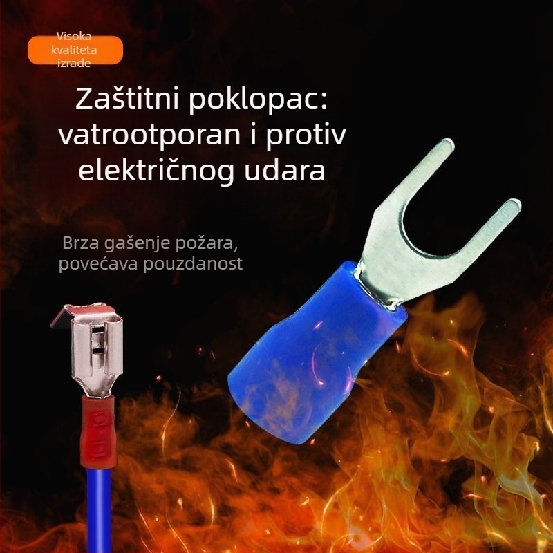 Fanlian Kutija terminalnih blokova — 350 blokova + 328 cijevi za toplinsku kontrakciju, ukupno 678 komada