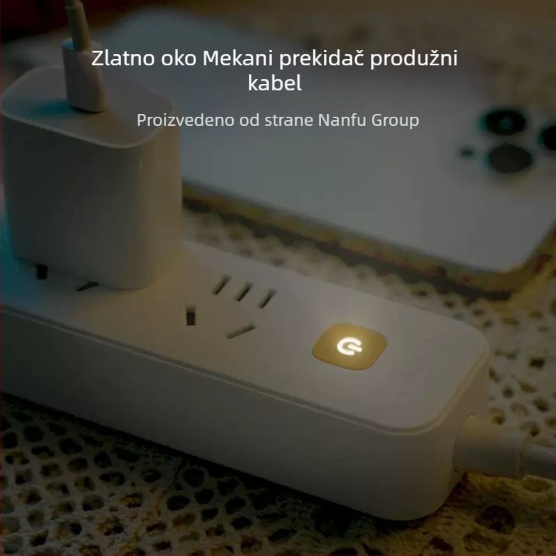 Nanfu Golden Eye Produžni Kabel s Utičnicama (Novi Nacionalni Standard)