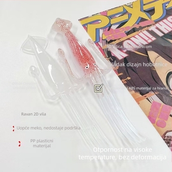 Vilica za rezance od smole, japanskog stila, ručno izrađena, jednodjelna konstrukcija, prilagodljiva