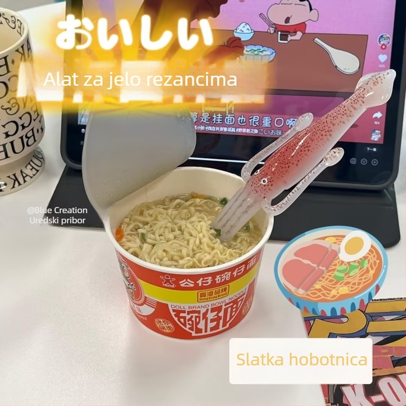 Vilica za rezance od smole, japanskog stila, ručno izrađena, jednodjelna konstrukcija, prilagodljiva