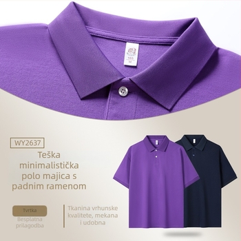 Polo majica s labavim krojem - kratka rukava - prozračna, odvodi vlagu - poliester smjesa 71-80%