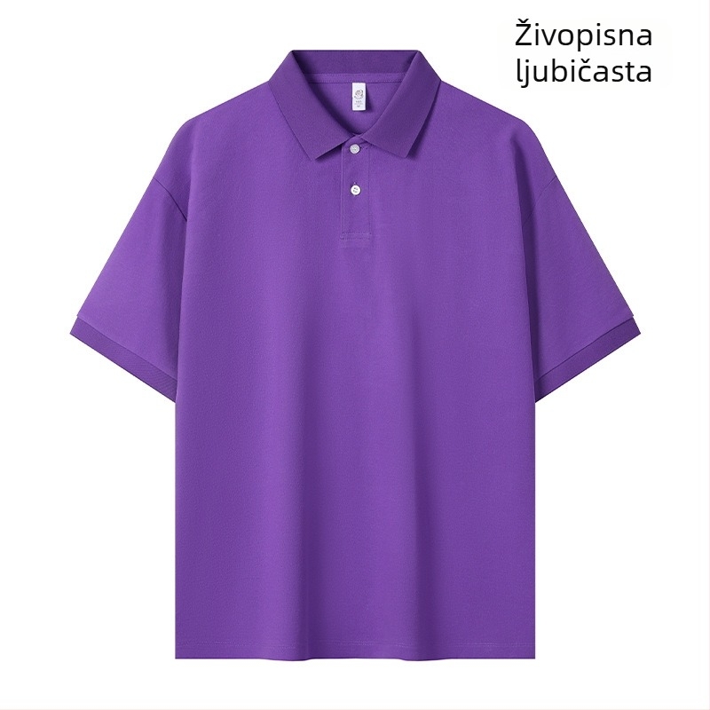 Polo majica s labavim krojem - kratka rukava - prozračna, odvodi vlagu - poliester smjesa 71-80%