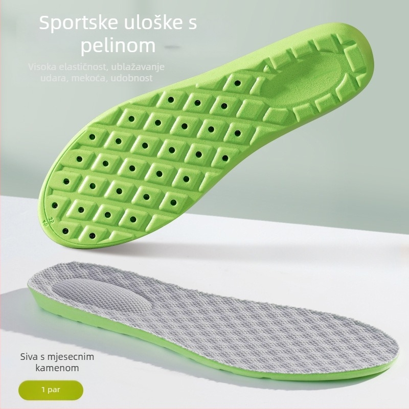 Lateksni ulošak s zračnim jastučićem za povećanje visine, prozračan unutarnji sloj, cijeli ulošak