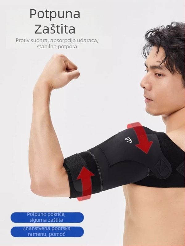 Sportske kompresijske naramenice za odrasle, od poliesterskog vlakna, stabilizirajući zaštitni ramenski pojas za sve sportove
