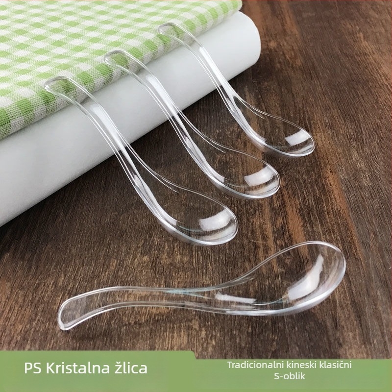 Jednokratna PP žlica – Kangjiahe, kineski moderni stil, ispis logotipa, prvoklasna kvaliteta