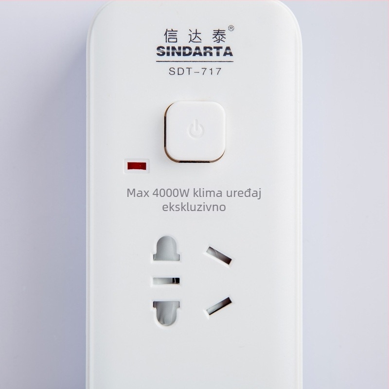 Visoko snosna utičnica s kabelom za velike električne uređaje, otporna na plamen, 4000W, AC100-250V