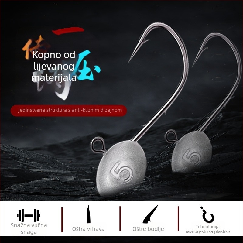 Kuka s olovnom glavom, bodljikava, 50 komada u kutiji, za rijeke, jezera i akumulacije — Thousand Carp Lai