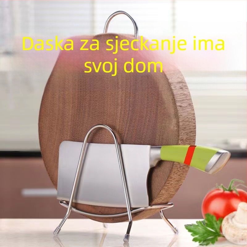 Nehrđajući čelični držač za daska za rezanje – kuhinjski, višenamjenski, pomičan, bez montaže, moderan dizajn